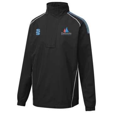 Women's Dual Curve 1/4 Zip Rain Jacket : Black